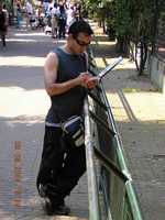 Amsterdam's zoo - Artist at work
