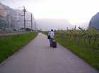 The way to train station