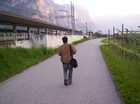 The way to train station