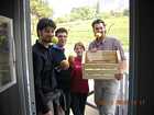 After the first demonstration of the system - With Daniele, Alberto and Susanna