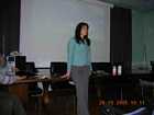 Ilaria opens the presentation
