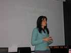 Ilaria opens the presentation